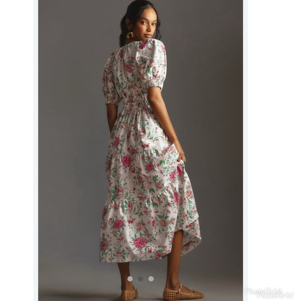Anthropologie Somerset Dress floral The Puff sleeves edition new with tag small - Picture 2 of 10